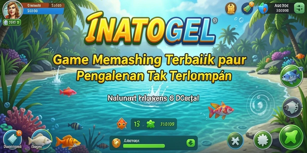 Tampilan gameplay memancing yang seru dan menantang di INATOGEL.