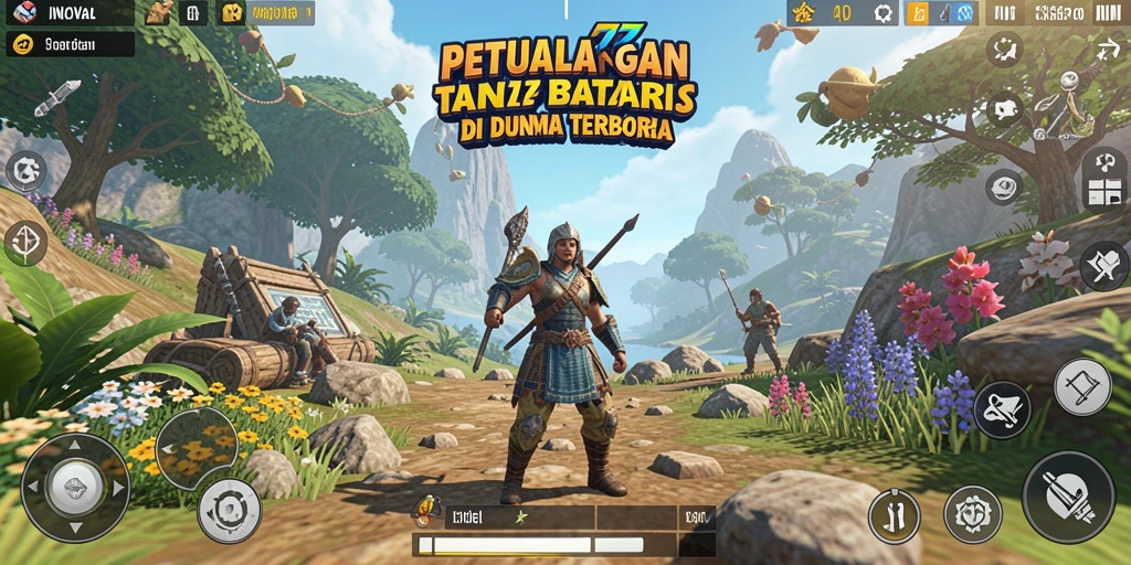 Tangkapan layar utama INOVA77 menampilkan pengalaman gameplay Open World yang menakjubkan.