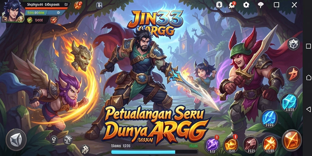 Tampilan gameplay ARPG JIN33 yang mendebarkan.