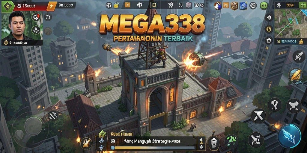 Tampilan menara yang kuat dalam gameplay Tower Defense yang mendebarkan.