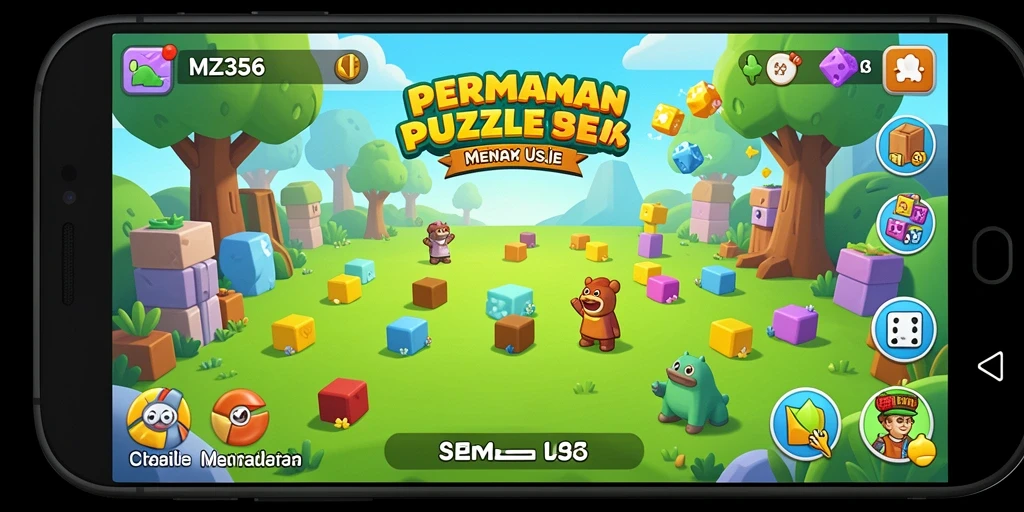 Screenshot MZ356 menampilkan gameplay puzzle yang seru dan menantang.