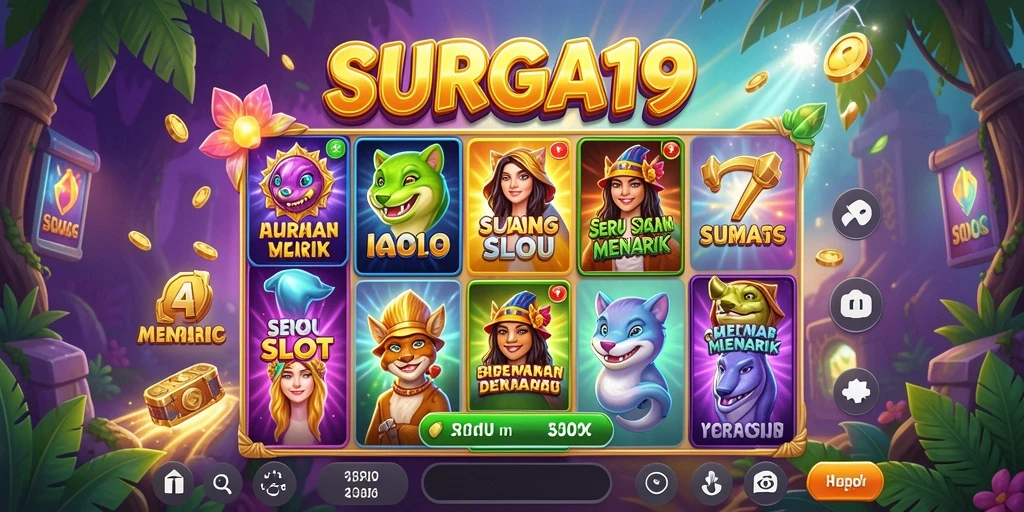 Tampilan gameplay SURGA19 yang menawan dan interaktif.