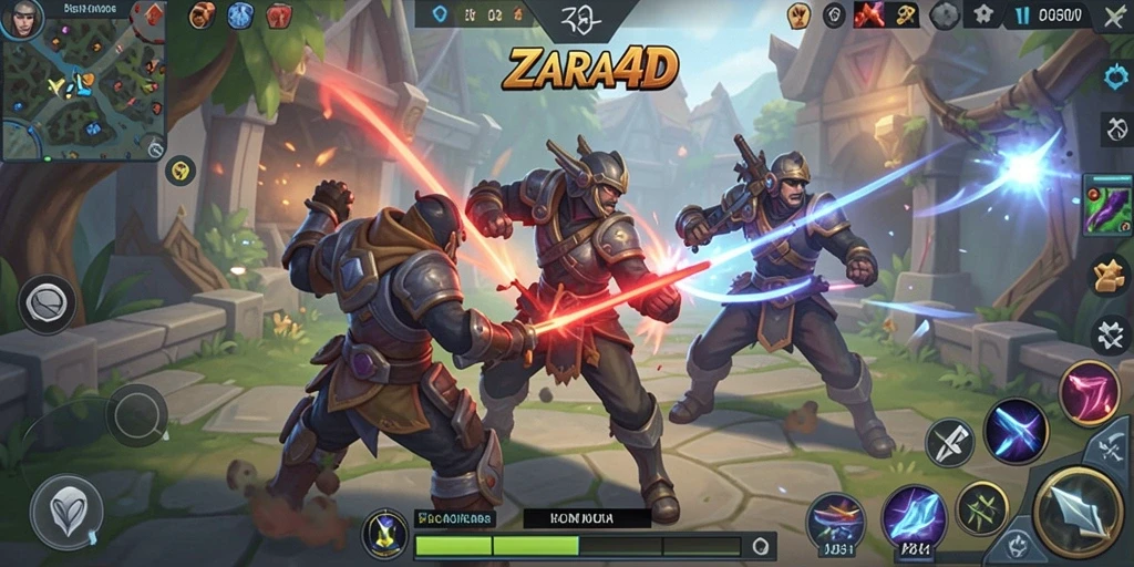 Tampilan gameplay ZARA4D yang menarik dan dinamis.