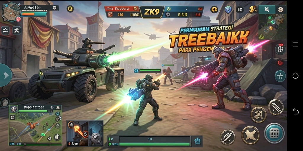 Tampilan gameplay ZK9 yang menarik dan strategis.